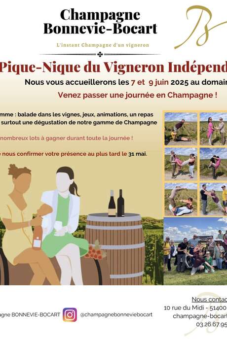 Pique-nique des Vignerons Indépendants - Champagne Bonnevie-Bocart
